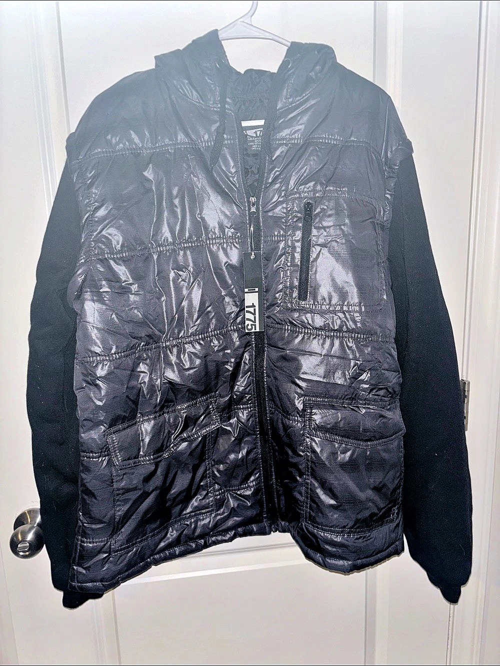 1775 Black Quilted Puffer Jacket